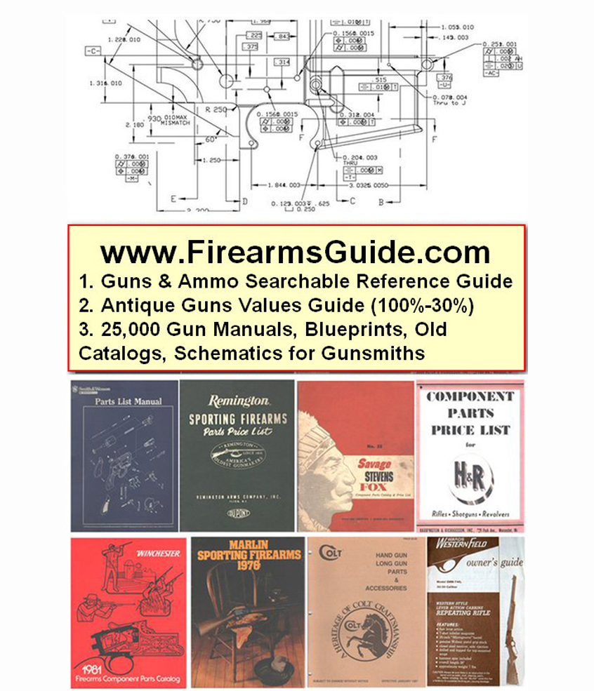 FirearmsGuide's tweet image. Research 84,000 antique and modern guns from 62 countries. Print out 27,000 gun manuals, catalogs, schematics &amp;amp; blueprints! #guns #gunsmithing