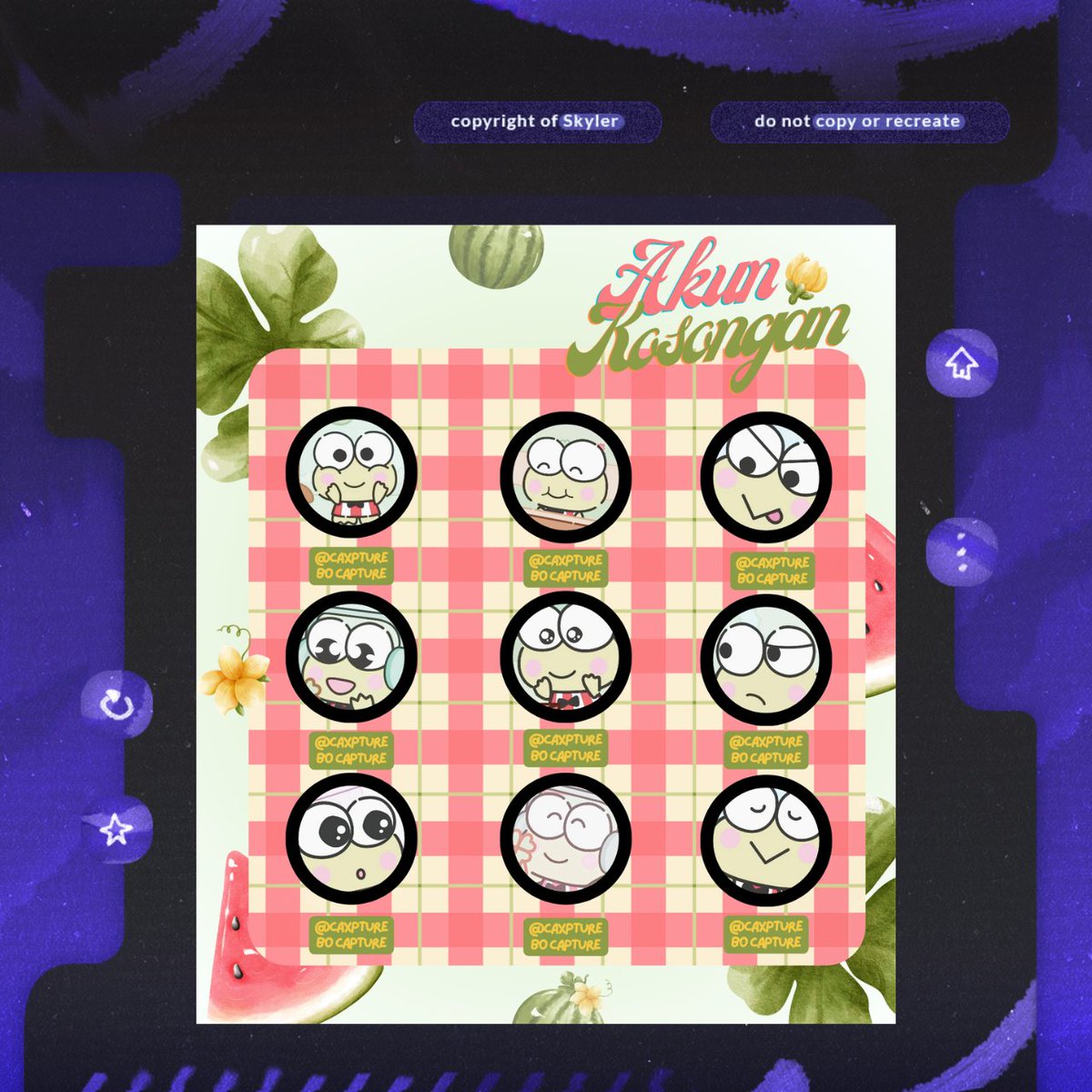 caxpture's tweet image. Help repost? Thank you!

Hai, kenalan yuk! Ini set up BA acc atau akun yang siap di ospek. Nantinya bakal aku sell as template special 2.2! Kalau gak aman boleh chat aku baik-baik yaa. Mana jagoan kalian? File Canva dan editable semua yaa!

#zonauang #zonaba #zonabu