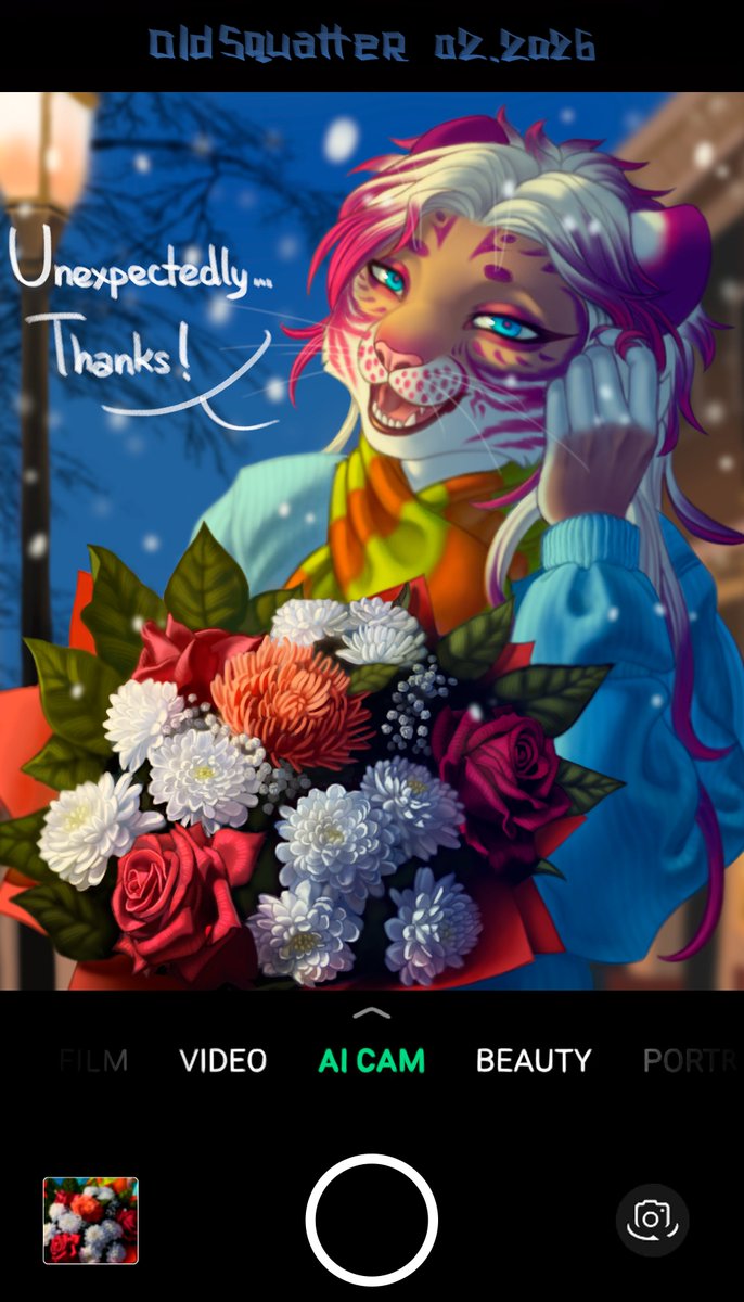 OldSquatter's tweet photo. This is the case when the plot came up on its own, my beloved gave me flowers on a frosty evening and I couldn't help but capture this beautiful bouquet. Do you also believe that flowers in winter are the most romantic? https://t.co/5XN90uXH59