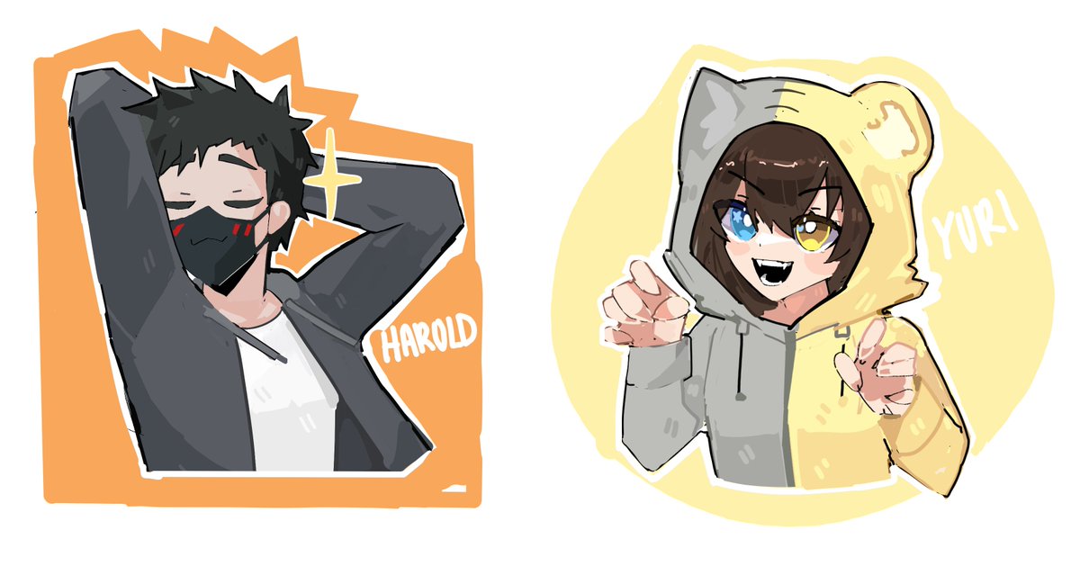 PARTE 2 DE LOS DIBUJOS, f por no hacer a harold teton pero yuri me salio re cute aklsjdlakjsd