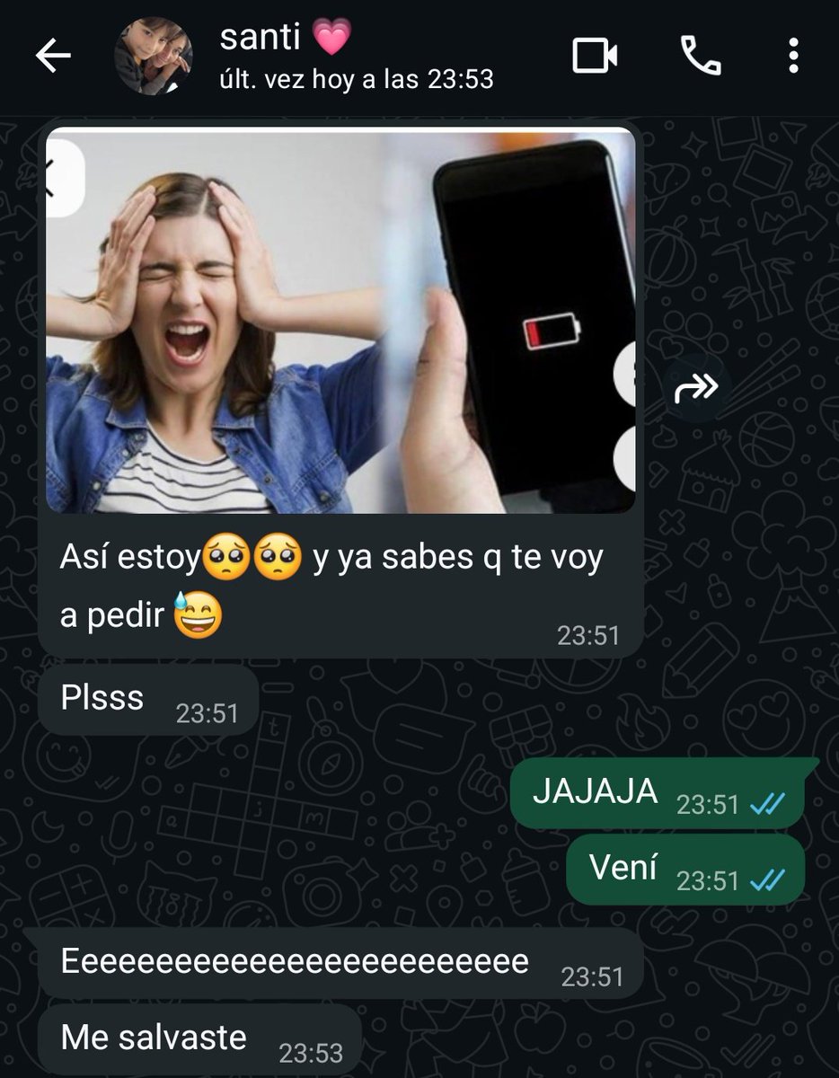 En el tiempo que buscó la foto se le bajó un 10% de batería