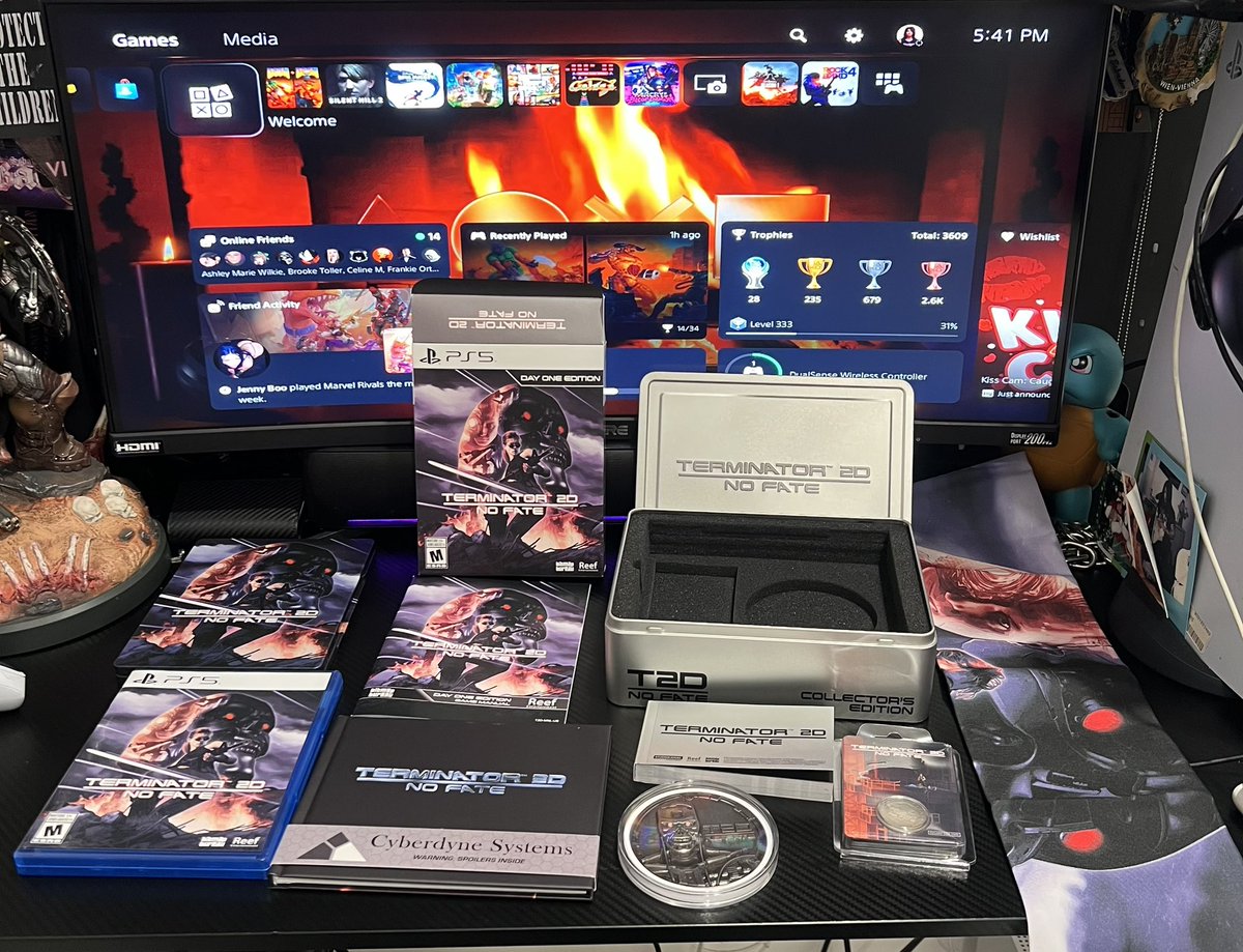 Treestarhunter's tweet photo. The wait was painful but this has to be the coolest Collectors Edition I’ve ever purchased. It’s a fun fucking game too. #T2DNoFate #Terminator #JudgmentDay #Terminator2 https://t.co/LIu1de8gHW