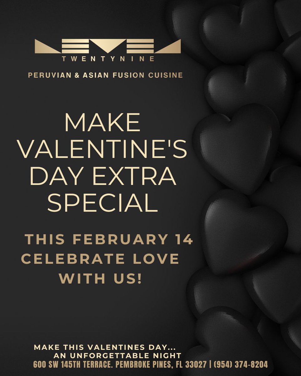 LevelTwentynine's tweet photo. #PeruvianFoodPines #AsianFusionPines #FusionFood #PembrokePinesEats #SouthFloridaFood #FoodiePines #PinesDining #ValentinesDay2026 https://t.co/n91LVviLVj