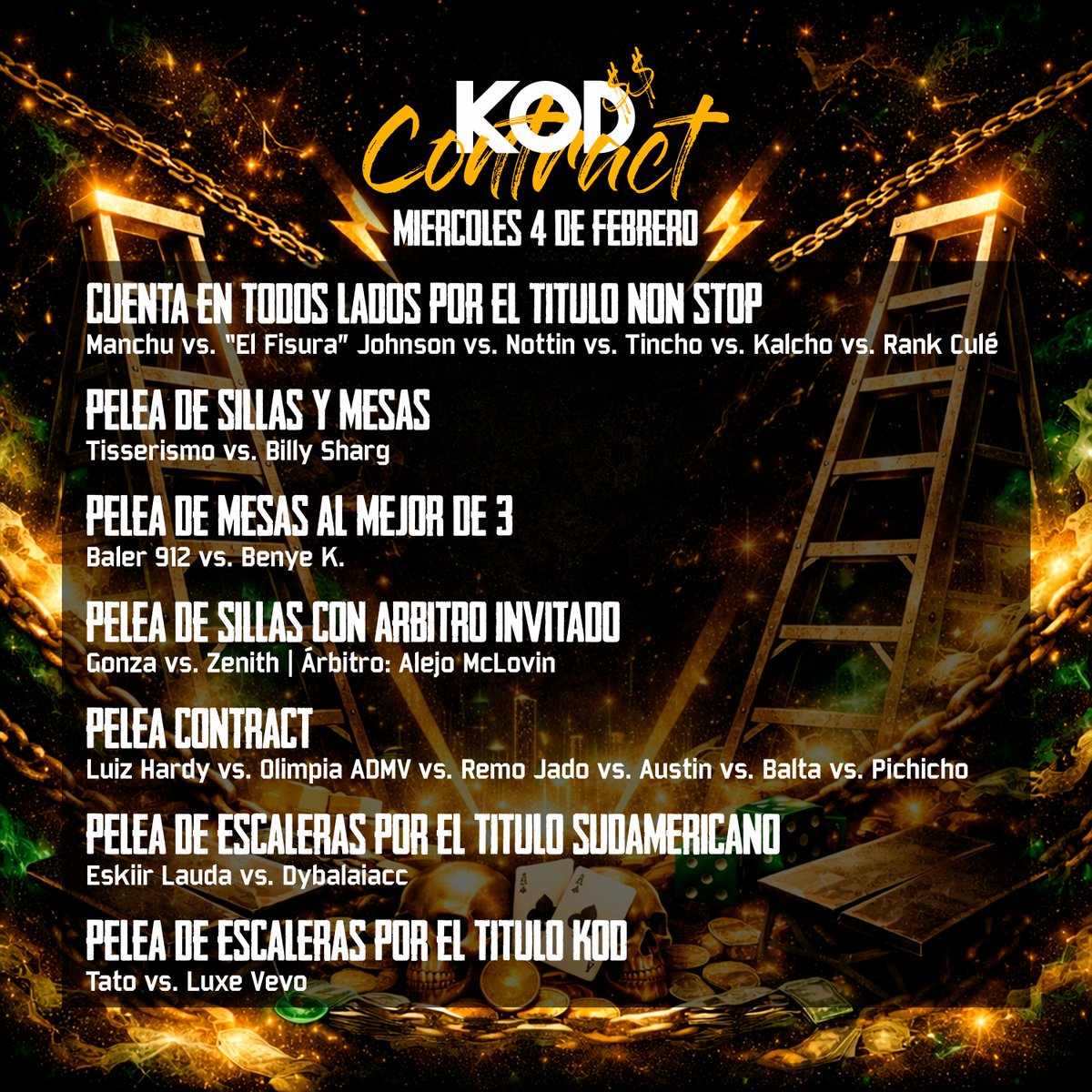LaLiga21Of's tweet photo. ¡EL MIÉRCOLES HAY KO DIVISION!
Después de unas breves vacaciones llega #KODContract.
Los tres títulos en juego y además la oportunidad de poder retar al campeón que se desee cuando menos se lo espere.
IM PER DI BLE https://t.co/GU4BuXMiG0