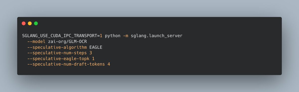 Launch server command