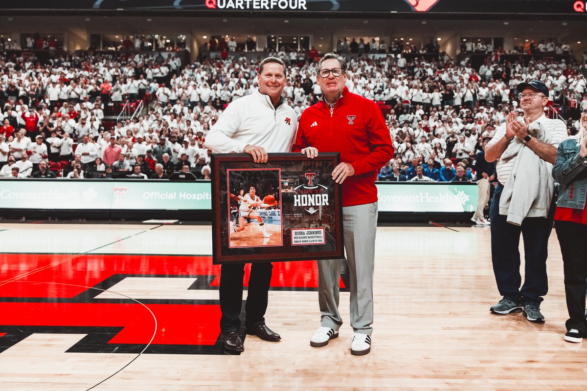 TexasTechMBB's tweet image. An honor reserved for the very best.

Texas Tech Ring of Honor’s newest members, Bubba Jennings and Jason Sasser!