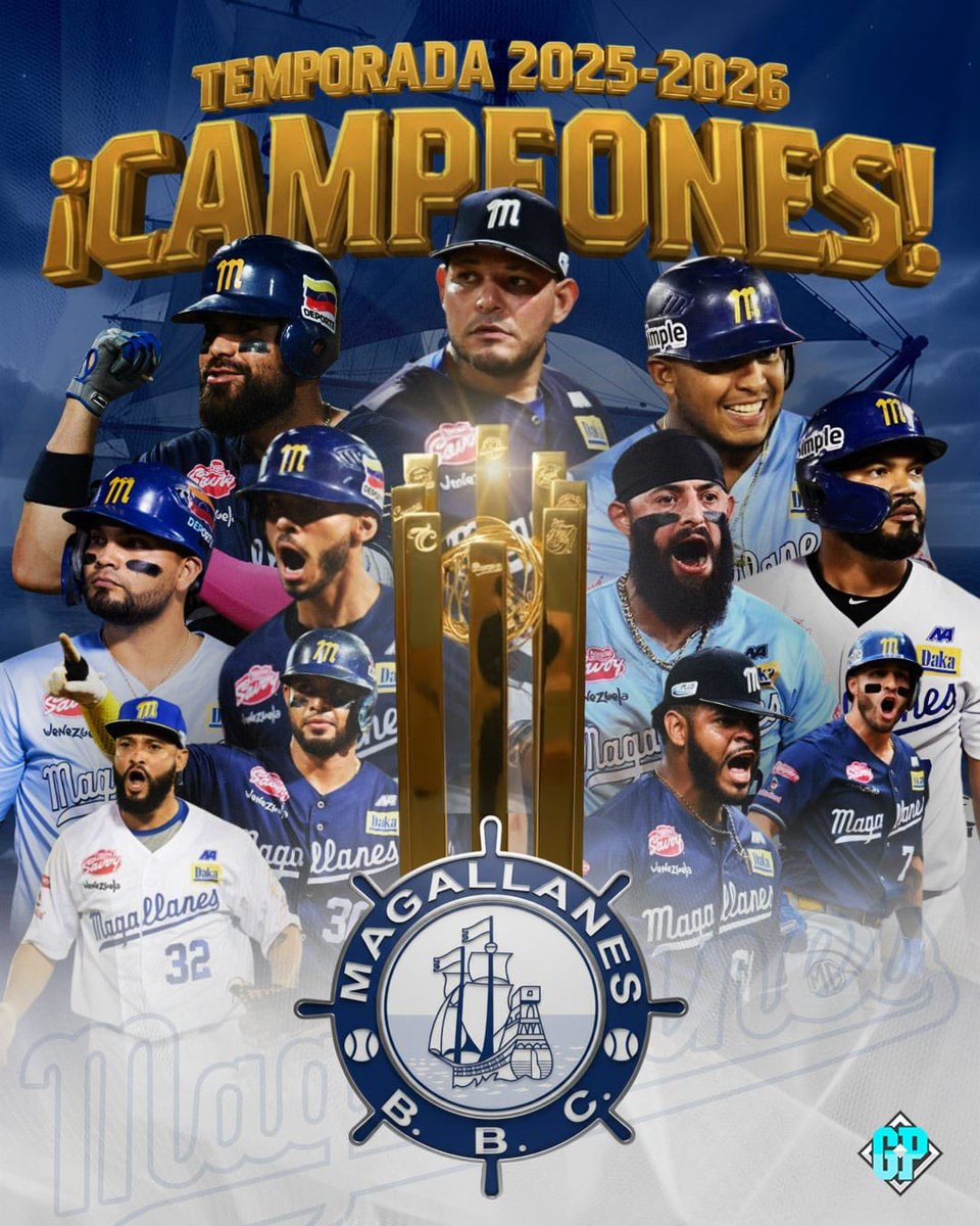 Los Navegantes de #Magallanes son los CAMPEONES de la temporada 2025-2026 de la #LVBP.

¡LLEGÓ EL TÍTULO 14 PARA EL MAGALLANES!🏆🏆🏆🏆🏆🏆🏆🏆🏆🏆🏆🏆🏆🏆