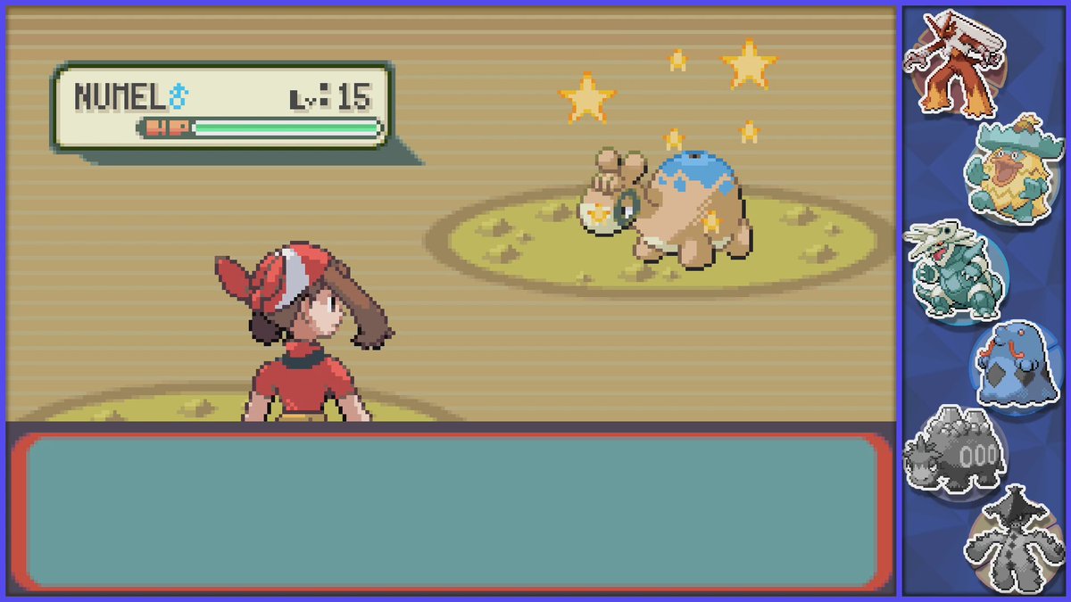 ✨Shiny Numel after 2,703 random encounters!!✨

Phase 3 for the little guy!! Only one more member of this quest to go!