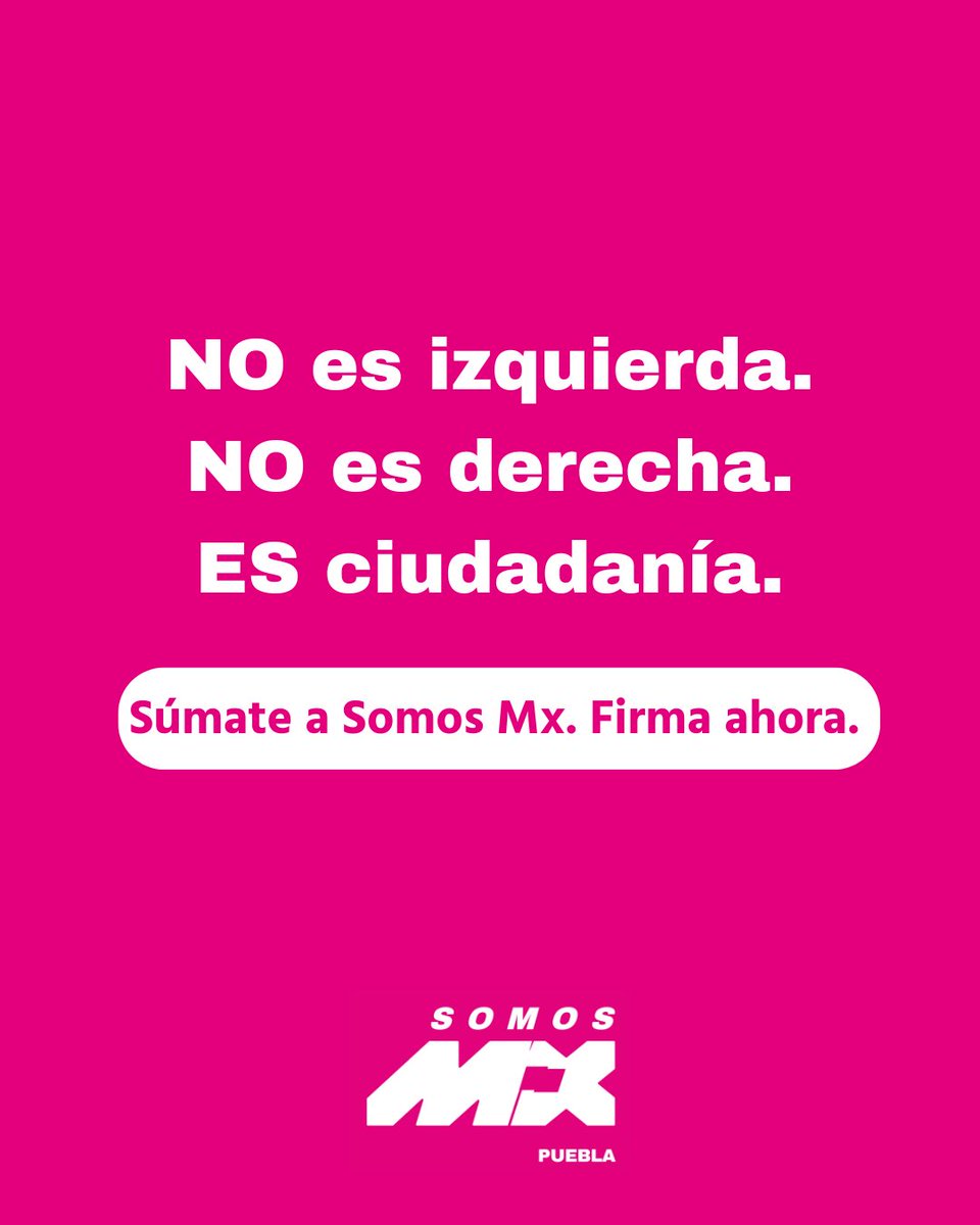 No se trata de ideologías.
Se trata de ciudadanía activa.
Súmate a #SomosMx.
somosmx.org.mx/afiliate-y-con…