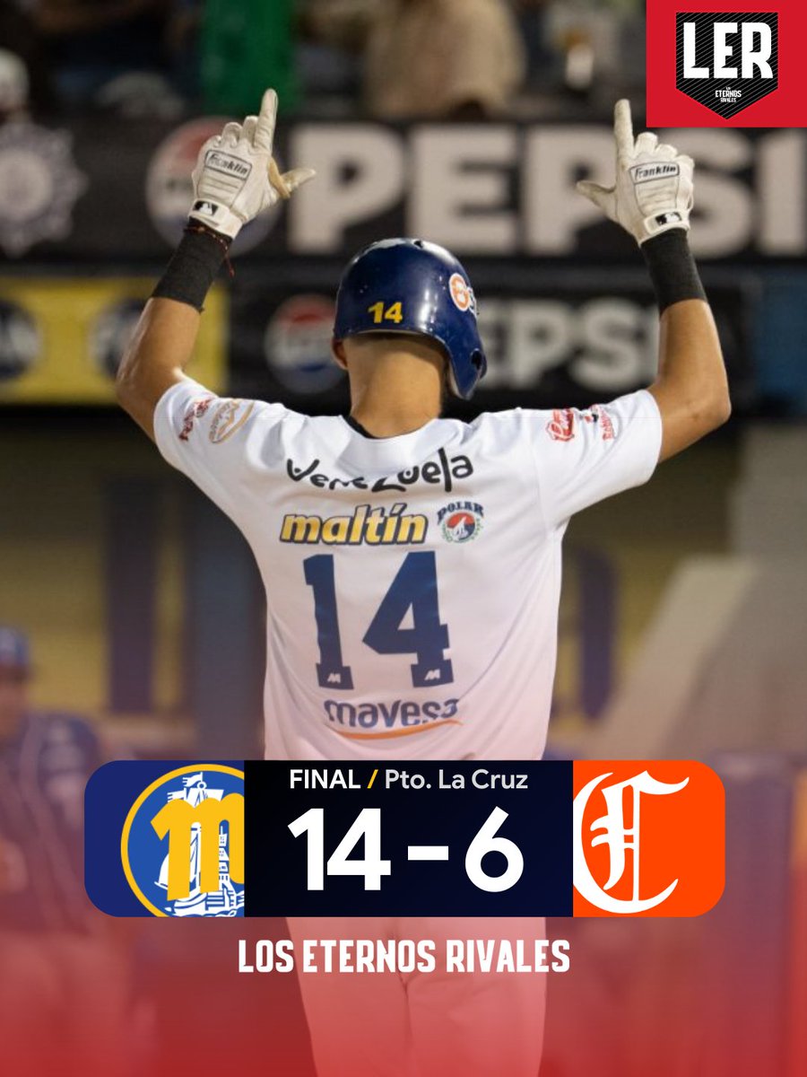 eternosrivales's tweet image. FINAL: #Magallanes 14-6 #Caribes 🏆

ℹ️ #MAG ganó la serie 4-2

#EternosRivales #FinalLVBP