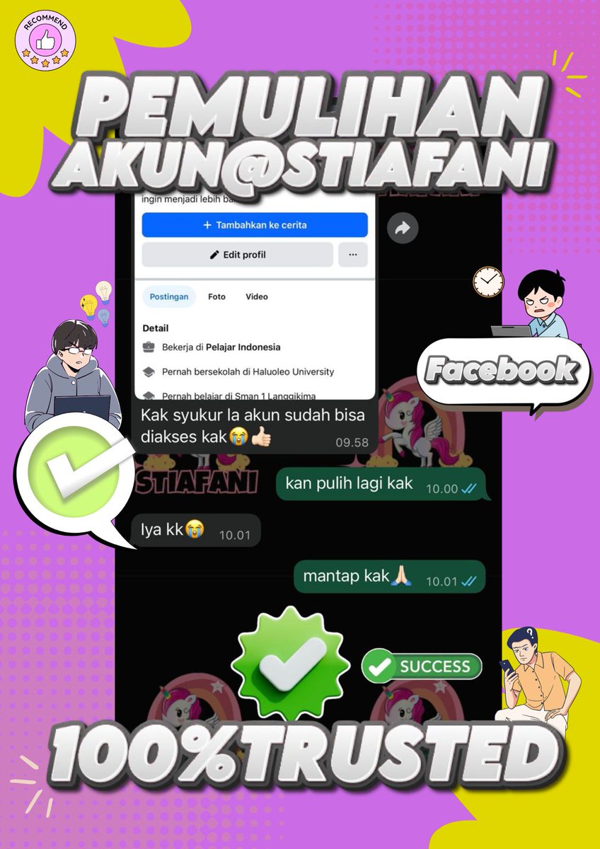 immensde's tweet image. JASA ❕❕
PEMULIHAN AKUN DAN HAPUS AKUN

💜&amp;gt;JASA HAPUS AKUN 
💜&amp;gt;PULIHKAN BALIKIN AKUN LUPA PASWORD/KE HACK
💜&amp;gt;JASA LACAK LOKASI
💜&amp;gt;SADAP WA
💜&amp;gt;LACAK HP HILANG BY NO HP/IMEI
💜&amp;gt;JASA HACK/PEMULIHAN AKUN (EMAIL,IG,WA,TWITER/X, FB,TIKTOK)

FAST RESPON WA