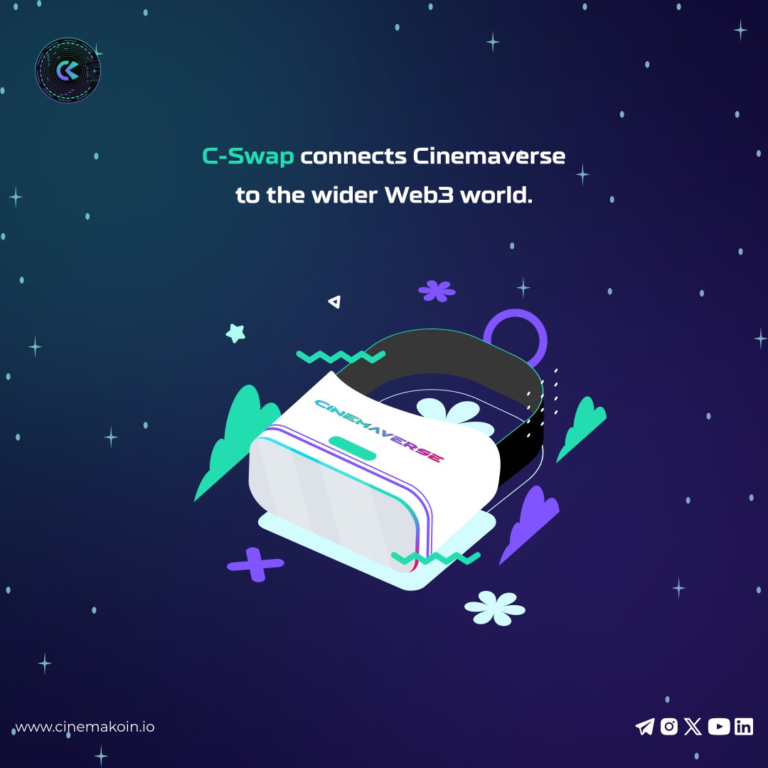 Interoperable. Scalable. Open.

Built for the future.

#CinemaKoin #CryptoDaily #crypto #Bitcoin #Blockchain #BTC #cryptocurrency #ethereum #nfts #ck #cswap #cinemarketplace #CryptoCommunity #CryptoNews #Metavers #DreamWorld
