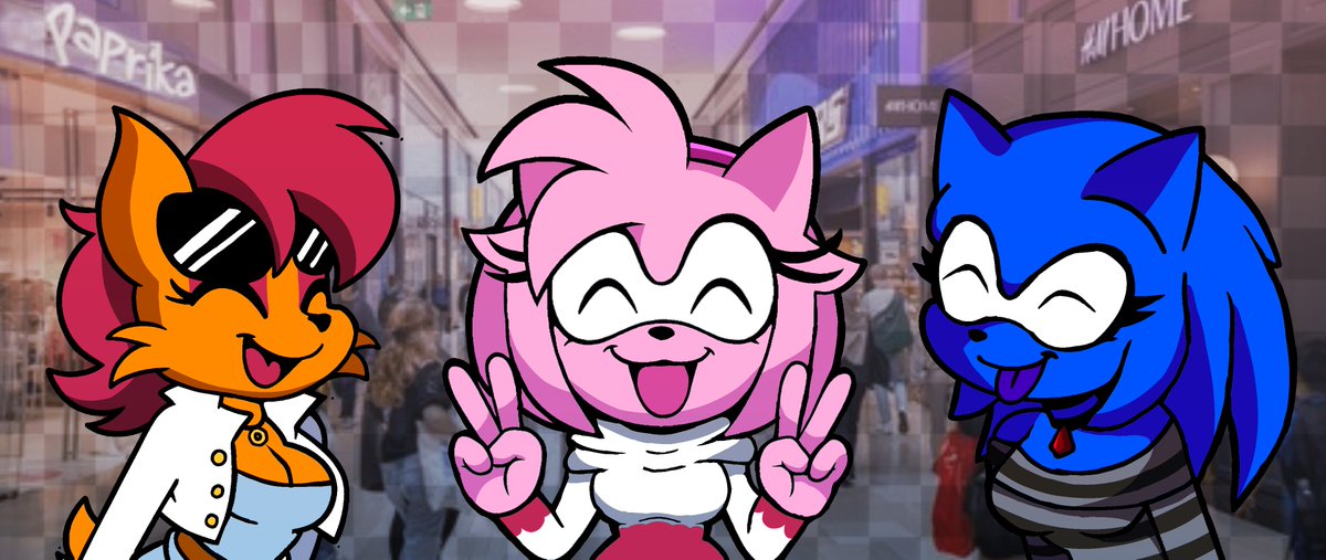 Three Best Friends at the mall

drawn by <a href="/SpexterSPX/">Spexter</a> 

#sallyacorn #amyrose #fanonmod #sonicoc #SonicTheHedgehog