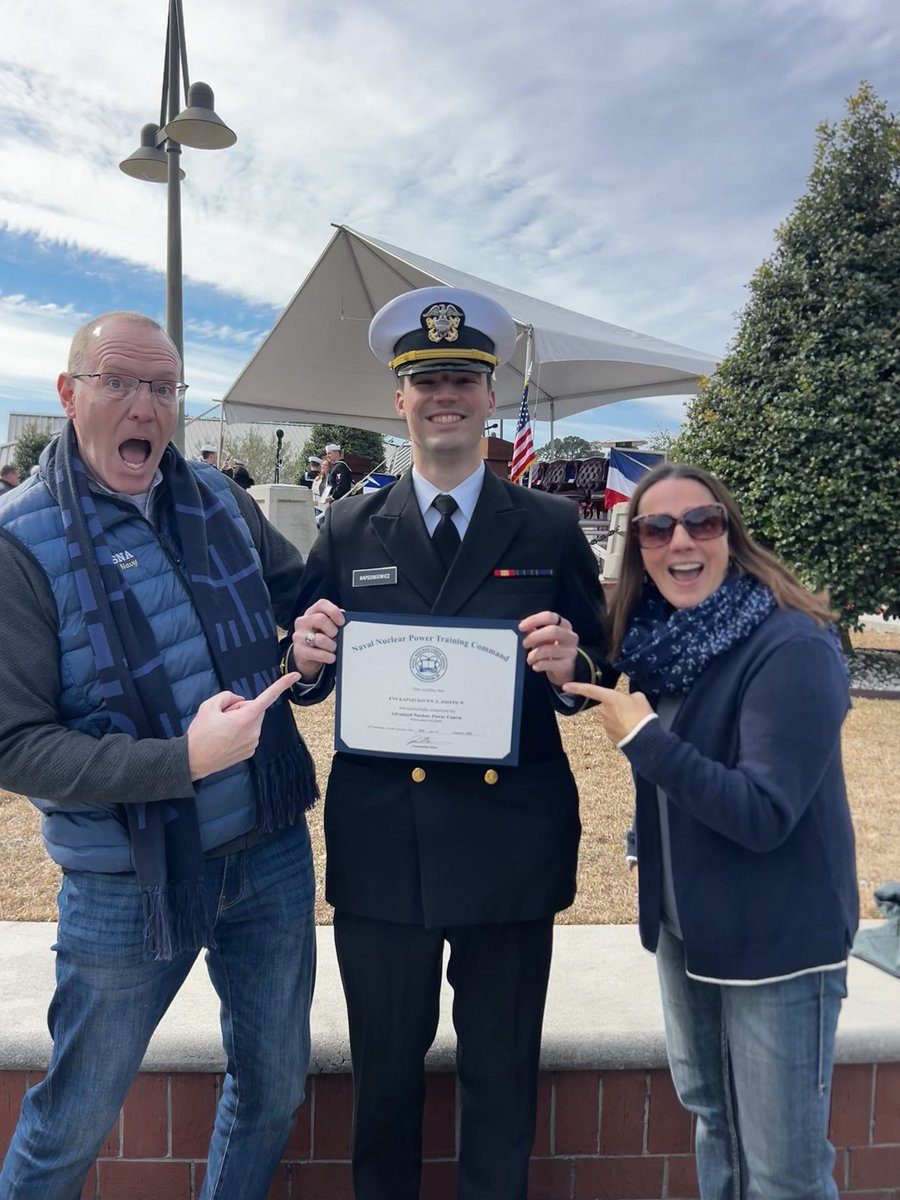 matt_kaps's tweet photo. Immensely proud of Ensign Joey for graduating Nuclear Power School w/ distinction. https://t.co/nHJbVgjf9I