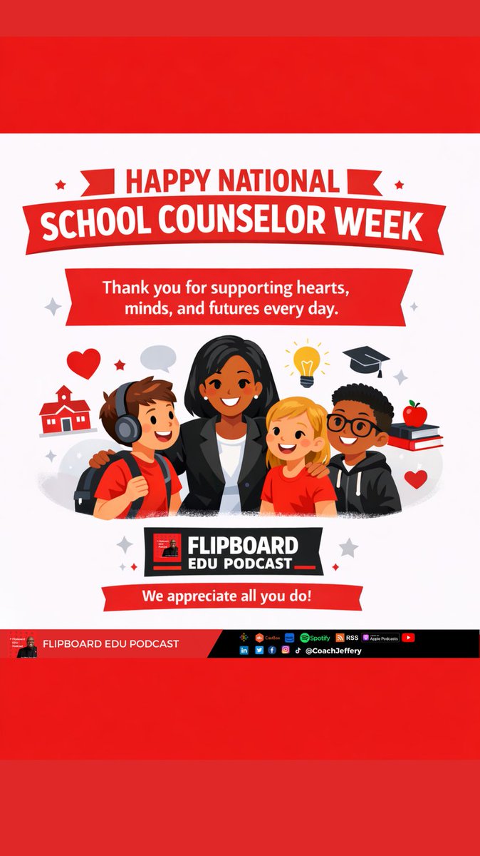 Happy National School Counselor Week 🎉💙

School counselors show up every day for students listening, guiding, encouraging, and advocating. Your work matters.  Thank you for supporting hearts, minds, and futures in our schools. We see you. 
#NationalSchoolCounselorWeek