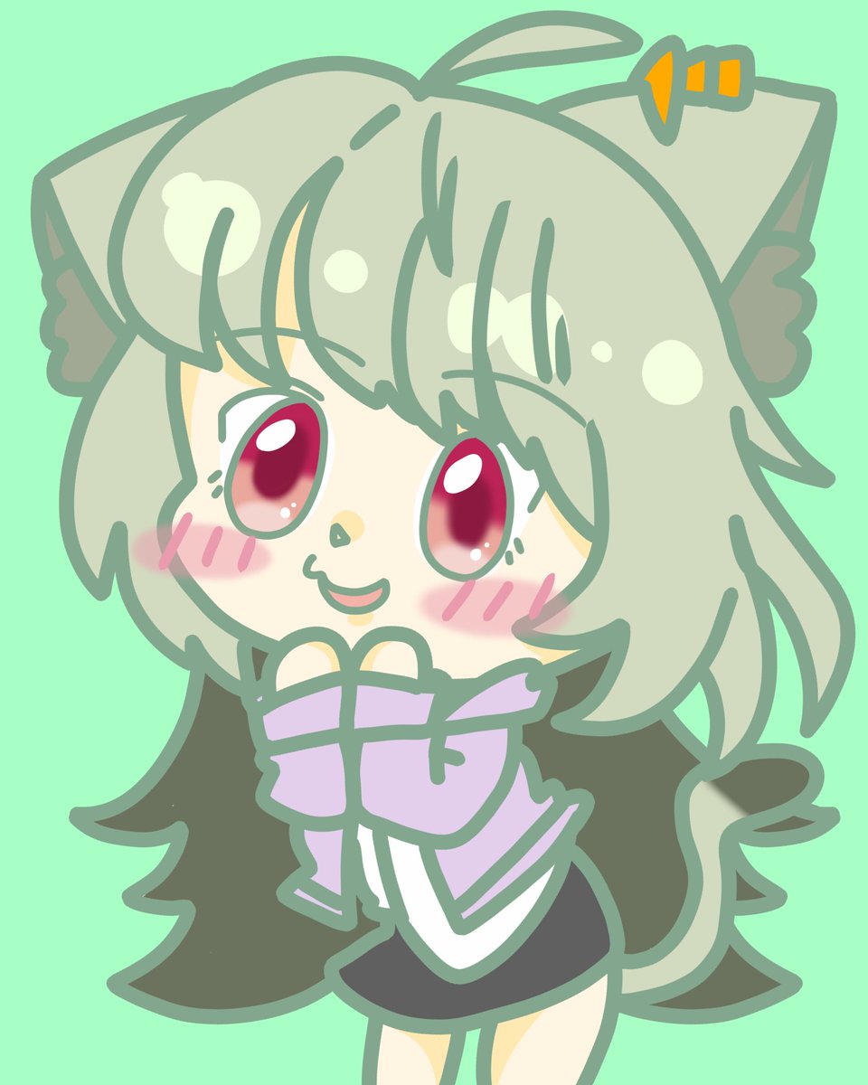 今朝描いた、ワクワクしてるさっちゃん