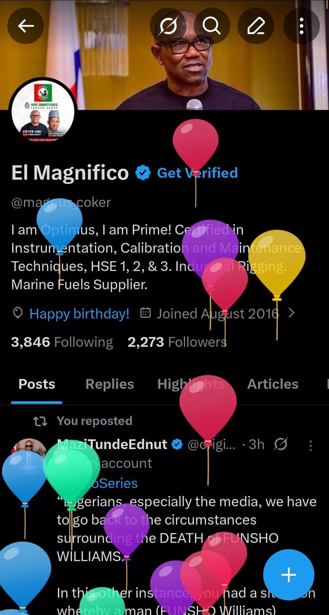 magnus_coker's tweet image. Happy birthday Champ. You've come a long way, learnt a lot of easy and hard lessons, and you're still standing. Keep your head up young man, God isn't done with you yet. The journey only gets better!
#Gratitude 
#Chapter44 
#Willie'sSon