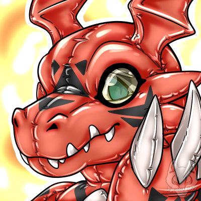 I want to do something pretty silly, with my Guilmon mood, using this image made by HypnosisWolf, Depending on the number of likes/retweets, it will add to the amount of time I'll be trapped in this latex suit!  

1 Like = 1 Hour
1 Retweet = 5 Hours

I'm leaving 5 days for this
