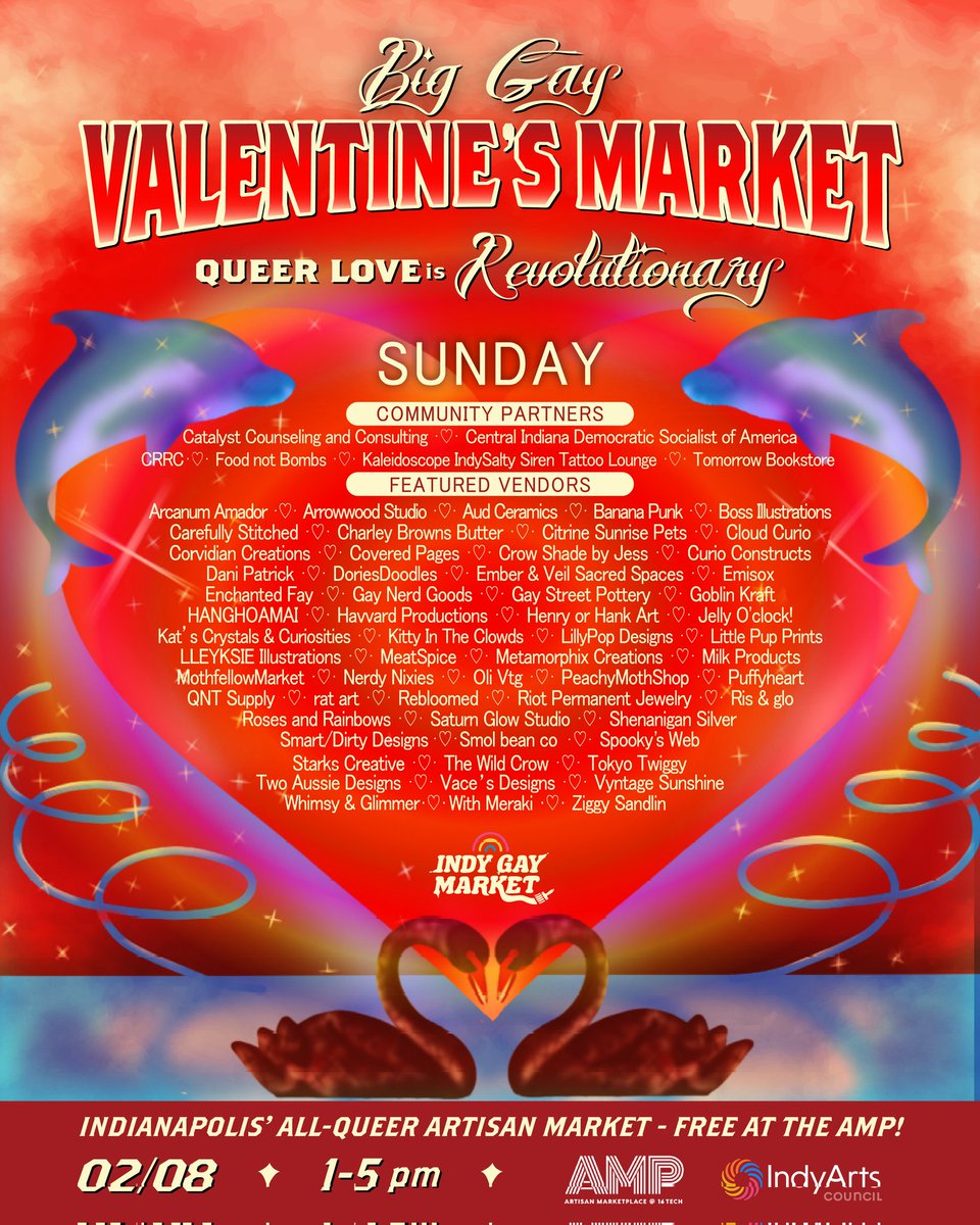 hey lovebirds!!! I will be tabling at the indy gay valentines market THIS SUNDAY from 1-5PM!! Come see me and get a free kirby cupid sticker :)