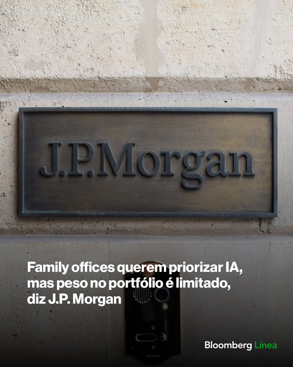 BloombergLineaB's tweet image. Family offices querem priorizar IA, mas peso no portfólio é limitado, diz J.P. Morgan. Saiba mais: bit.ly/4qd1xli

#executivos #investimentos #tecnologia