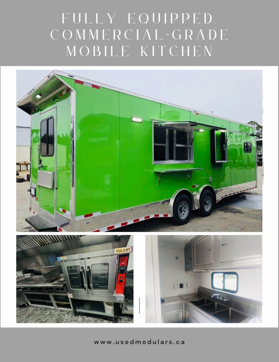 usedmodulars's tweet photo. This 2024 SDG-built concession trailer is a fully equipped, commercial-grade mobile kitchen designed for high-volume food service, perfect for your own brand of food truck or for your corporate sponsoring of events.   https://t.co/MT6dWQbp3W

 #foodtruck #mobilefoodtrailer https://t.co/X1Paee4Rdk