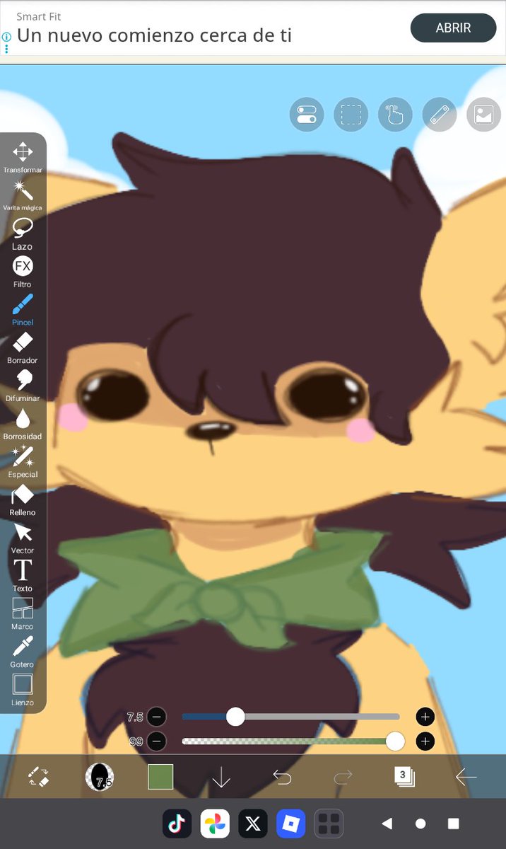 Ya llevo la mitad del mini cómic, al ser el primero si se me complicó pero ahí vamos 
Espero poder terminarlo esta semana y publicarlo ✨
Bueno ahí les dejo un mikel babosito✨