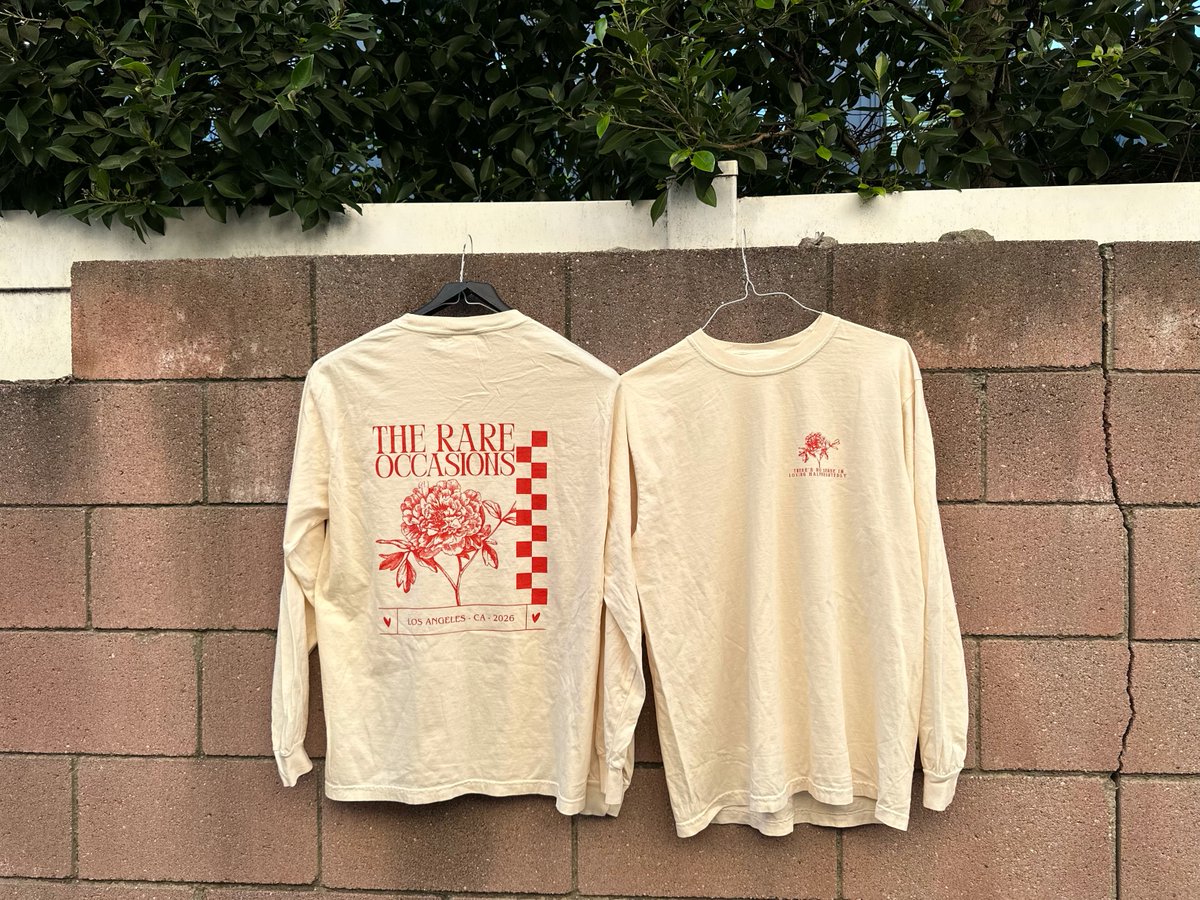rareoccasions's tweet photo. Exclusive merch drop! We're doing a limited run of this shirt + hat at our upcoming shows this month in Los Angeles ONLY. Some tickets available for the Feb 13th show so if you...say...want a chance to scoop these up, you know what to do <3

Credit:
Freddy Tyler Paul
Arianna Soto https://t.co/TrHJulLeMc