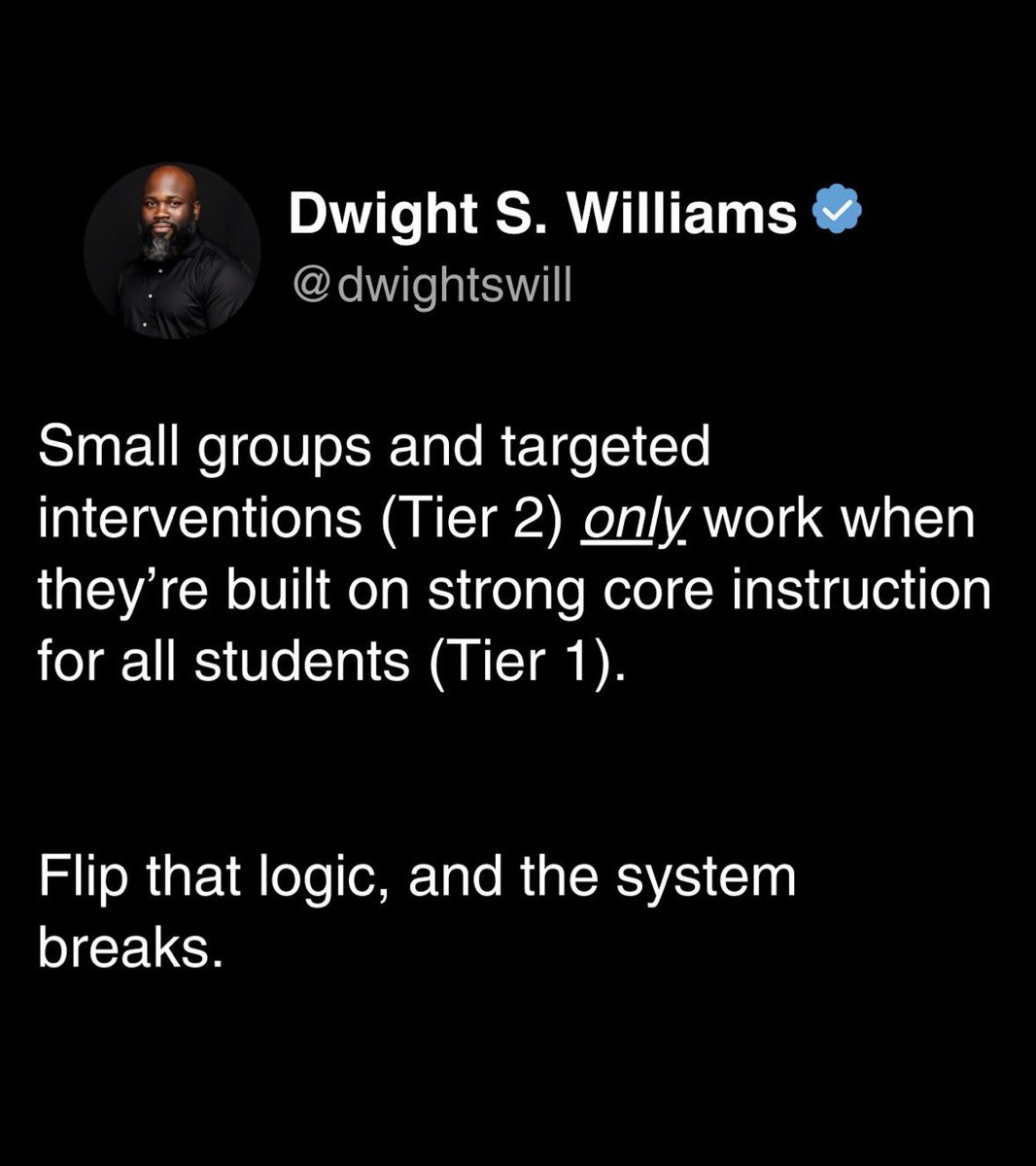 MrsIngram_SMS's tweet photo. Tier 2 can’t fix what Tier 1 never built. 🎯 https://t.co/QvVbv6ggLD