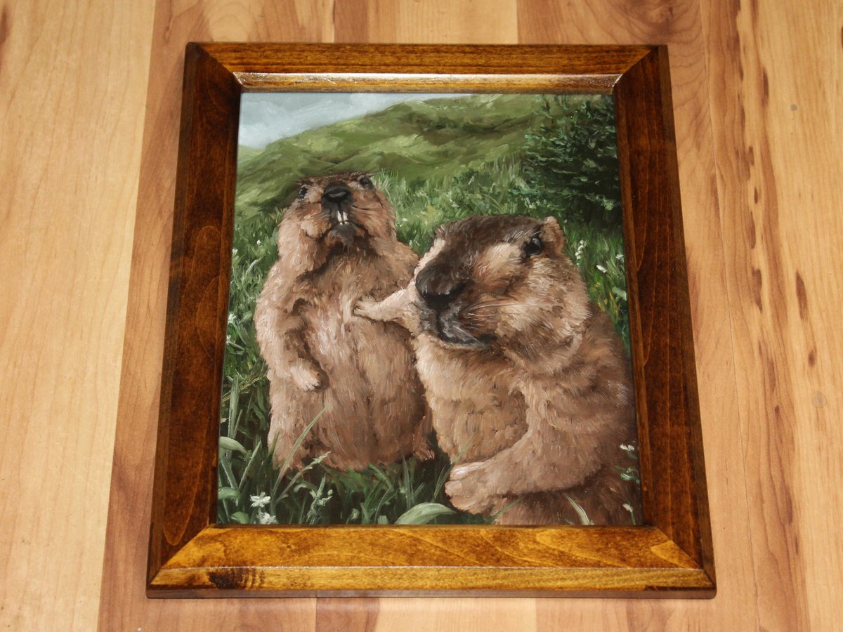 Happy Groundhog Day ❤
8x10" oil painting, available now
Painting: etsy.com/listing/445151…
Store: etsy.com/shop/ScenesbyC…
via <a href="/Etsy/">Etsy</a>