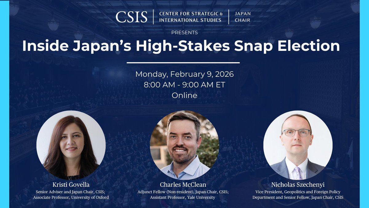 CSIS Japan Chair tweet media