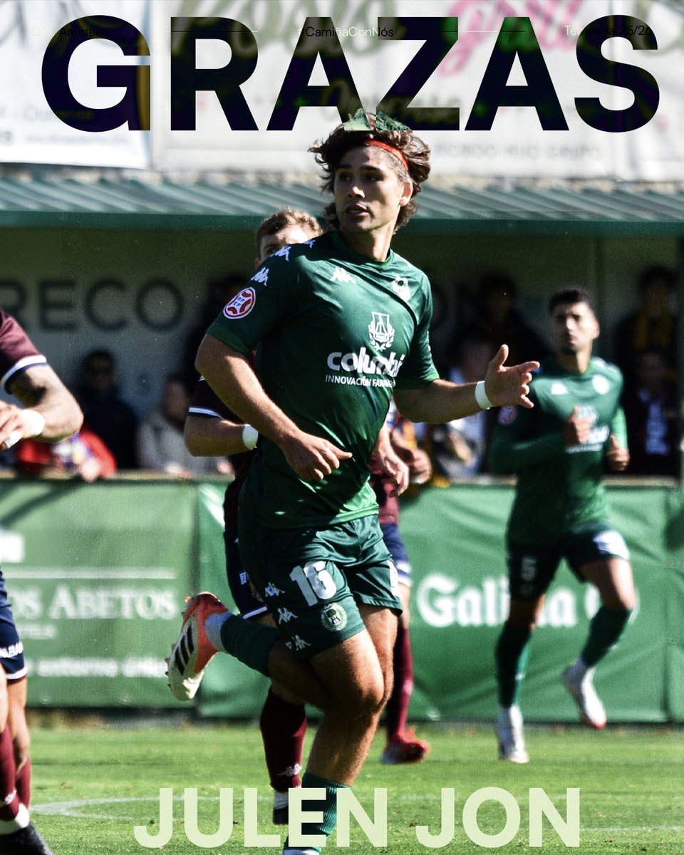 CD_Arenteiro's tweet photo. 🗒️OFICIAL | JULEN JON | IVÁN MUÑOZ

O Club Deportivo Arenteiro e os xogadores Julen Jon Guerrero e Iván Muñoz rematan a vinculación contractual que os unía.

Dende a entidade agradécenselles os servizos prestados durante o tempo no que defenderon a camisola do noso club e deséxaselles sorte no seu futuro deportivo e persoal.

#CamiñaConNós