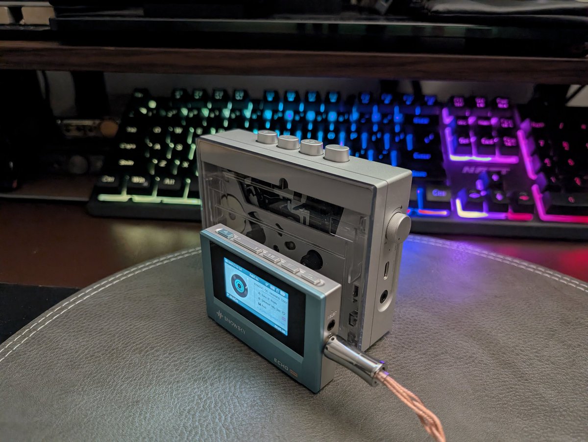 JubilantEar's tweet photo. Fiio SnowSky Echo Mini and Fiio CP13 Cassette player https://t.co/iC54Zm8PYe