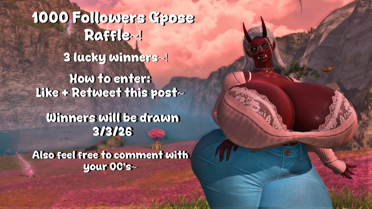 To Celebrate hitting 1000 followers, I'm doing a Gpose raffle~!

Simply Like + Retweet this post to enter~!

3 Lucky winners will be picked on 3/3/26 (NZT) 

Thank you again for all the follows and good luck~!