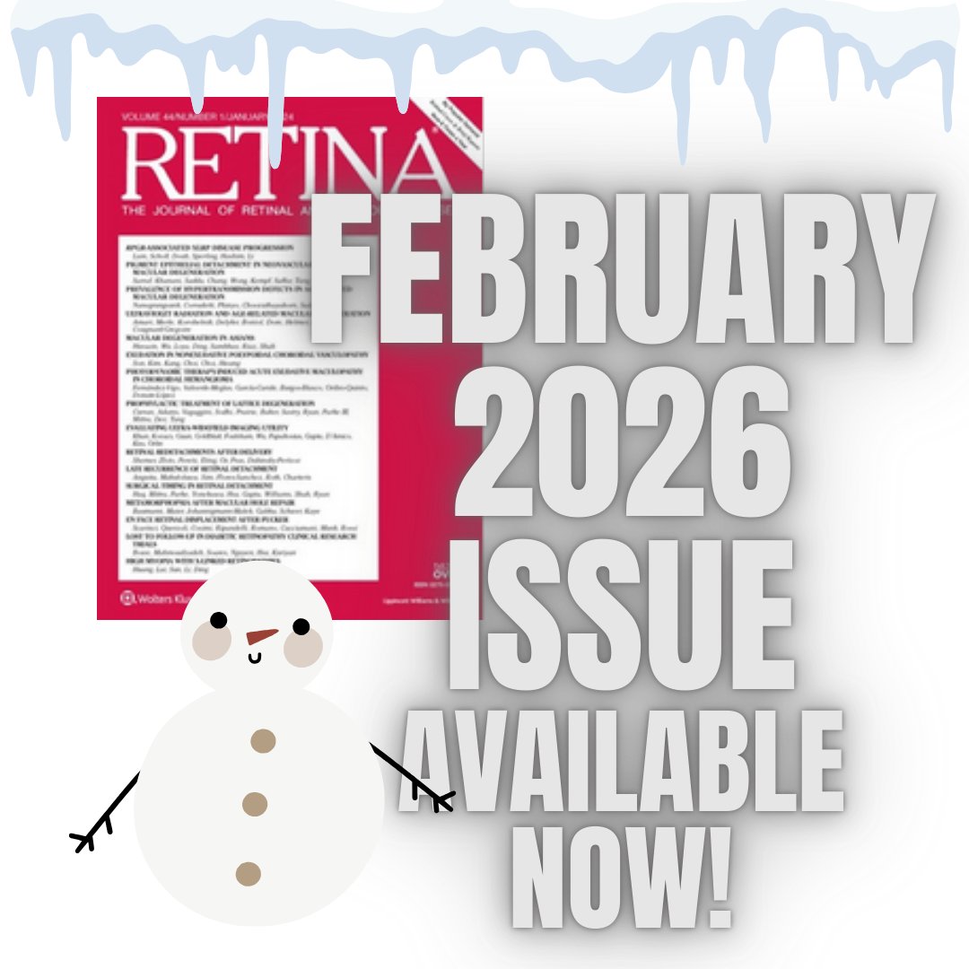 RetinaJournal's tweet photo. Baby it's cold outside—so stay in and catch up on the latest issue of RETINA! ❄️📰 Dive into cutting-edge retina research and expert perspectives. #RetinaJournal #Ophthalmology #RetinaResearch #EyeHealth #MedicalTwitter #Vitreoretinal #WinterReads https://t.co/NzzEQsHG6D