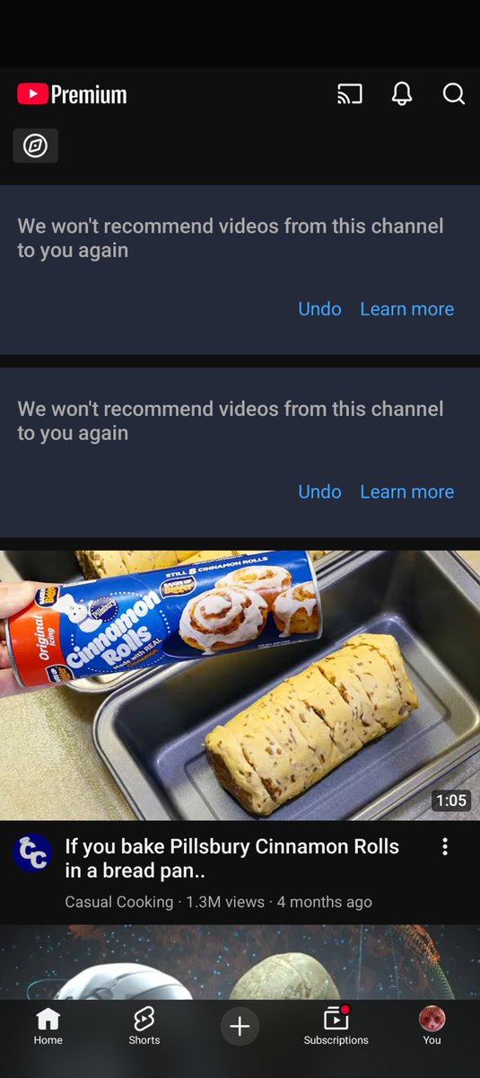 I've angered the algorithm. My YouTube feed has been flooded with slop out of nowhere! 🤣🤣🤣