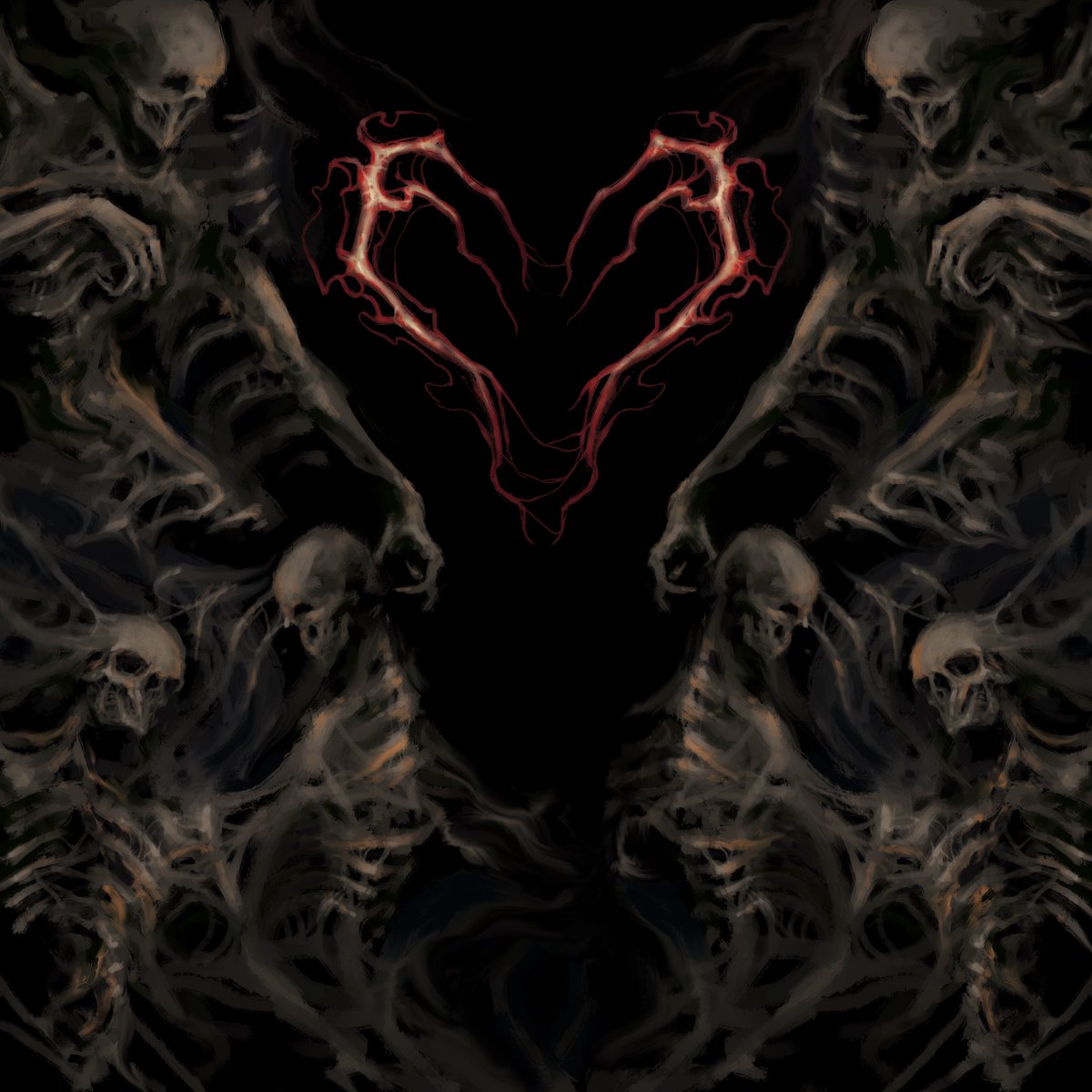 EEarthBand's tweet photo. Happy 2nd birthday to Death: An Anthology 🖤♥️

We’re very proud of this record and very much enjoy jamming songs from it live. What’s your favorite track off of D:AA? Also, how killer was Dementula’s art on this?? https://t.co/fbP7KUgyaP