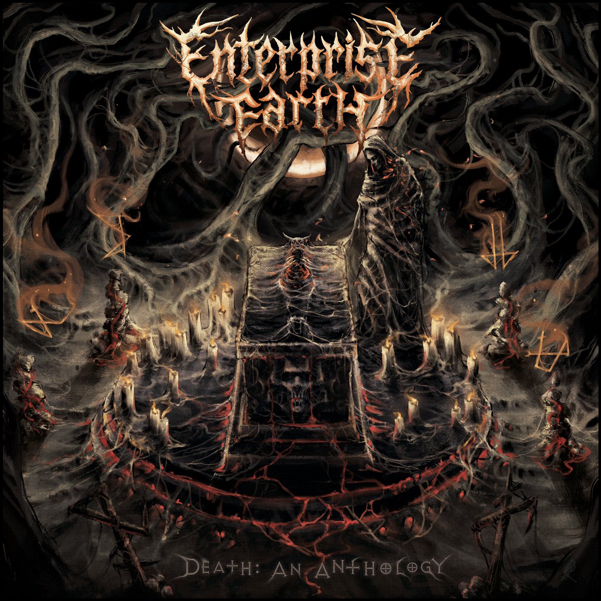 EEarthBand's tweet photo. Happy 2nd birthday to Death: An Anthology 🖤♥️

We’re very proud of this record and very much enjoy jamming songs from it live. What’s your favorite track off of D:AA? Also, how killer was Dementula’s art on this?? https://t.co/fbP7KUgyaP
