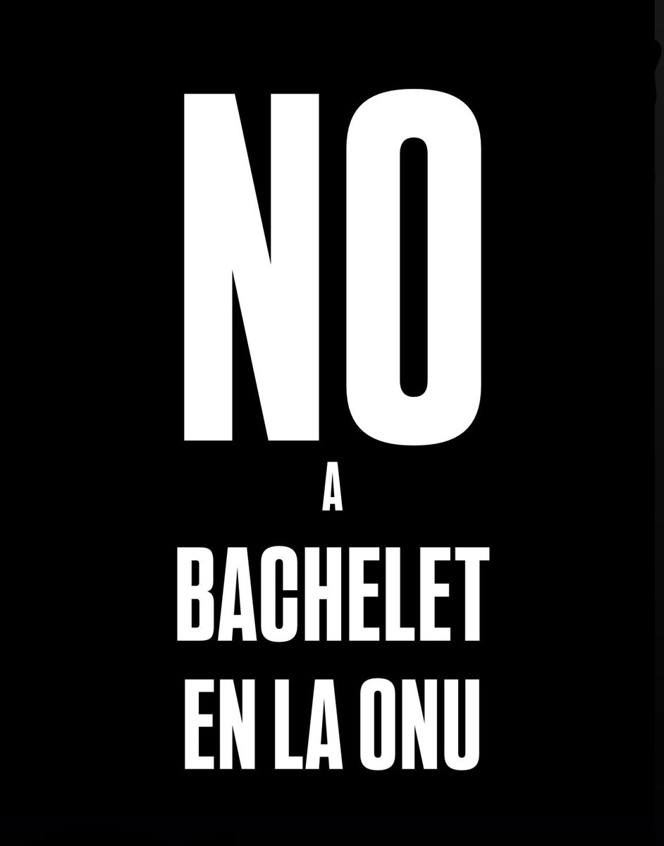 jldebeaumont's tweet image. #NoABacheletEnLaONU