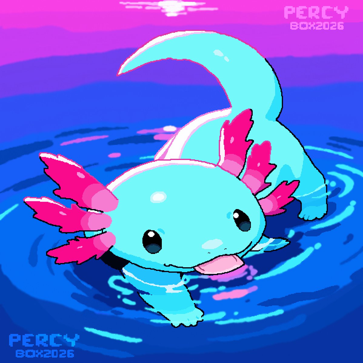 T1redArt1ist's tweet photo. Neon Axolotl Drinking Water
(Link to the contest so you can vote will be in the comments!)
Tags; #digitalart #digitalartwork #DigitalArtist #pixelart #pixelartist #pixilart #artwork #axolotl #artcontest
#artentry
@pixil_art https://t.co/4uVrqKWtNG