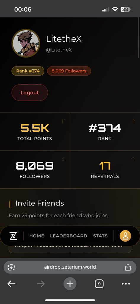 00:10 BOOST CALL:

Points below 5k should engage asap for a <a href="/Zetarium_/">Zetarium</a> boost 

How do you engage?

- by dropping comments
- Repost &amp; Likes

Remember this will be one of the biggest airdrop to start 2026 with just like Somnia in 2025

Ensure presence 🫵