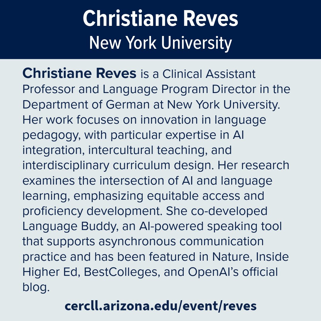 CERCLL - UArizona tweet media