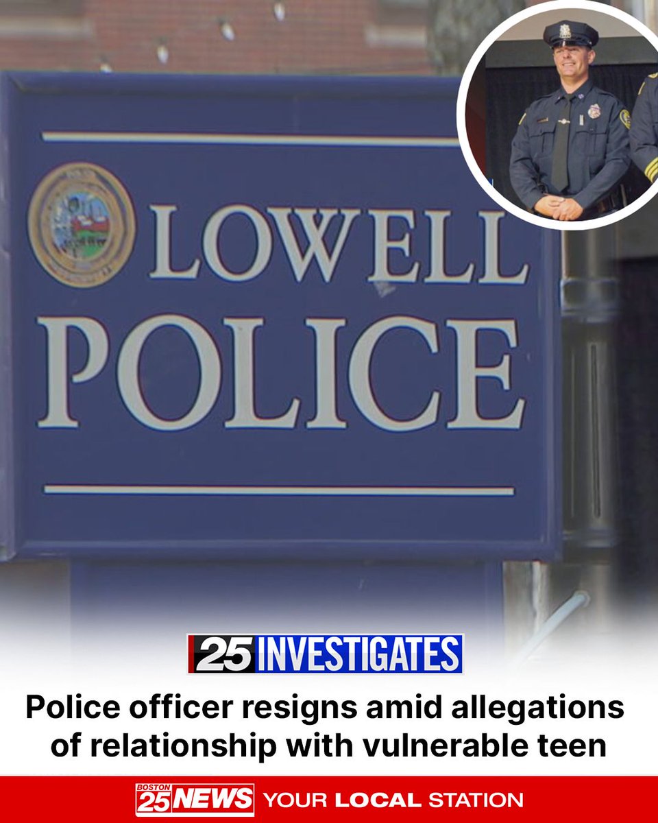 boston25's tweet image. A two-month investigation by 25 Investigates has uncovered a scandal within the Lowell Police Department involving the abrupt resignation of an officer and the quiet discipline of two others. At the center of the controversy are allegations of an inappropriate relationship…