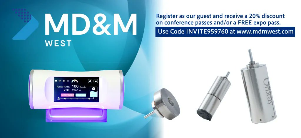 orbray_en's tweet photo. 🌟MD&amp;M WEST 2026
✨Starting tomorrow!
Dates : February 3-5, 2026
Venue : Anaheim Convention Center（USA）
Coreless Motor : Booth No. 3383
Medical Device : Booth No. 1287
Products : Coreless Motor,Medical Device
Official URL : https://t.co/UcY3IKpcZ1
#MDMWest https://t.co/4MVtJoL0jM