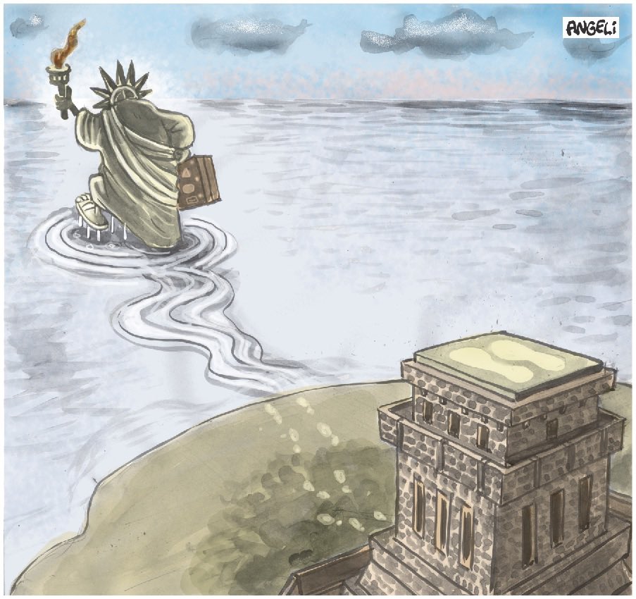 Hoje no Quadrão na <a href="/folha/">Folha de S.Paulo</a> digital. 
Original - 2004
.
#charge #angeli #mundo #ice #imigração