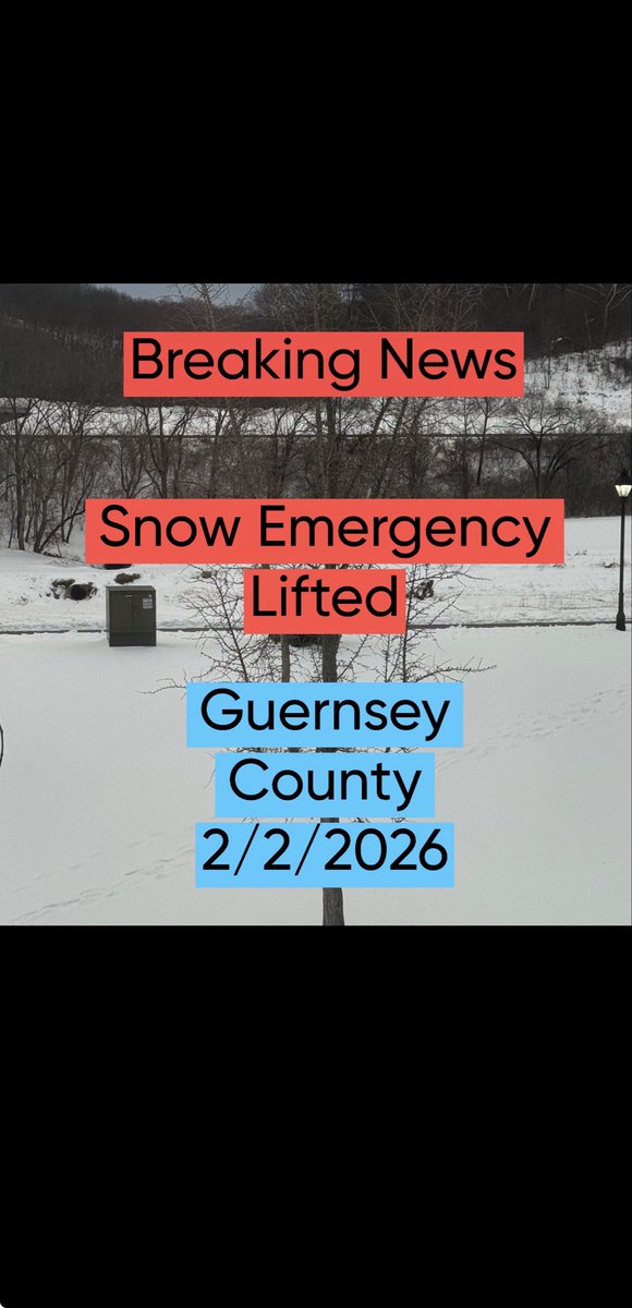 jakescurlock's tweet photo. Breaking: Guernsey County Sheriff’s Department has lifted all snow emergencies in the area.

Drivers are still ordered to be cautious when on the roads.

#AthensMidDay #SEO #SoutheastOhioMagazine #weather https://t.co/YKdJbb5MLt