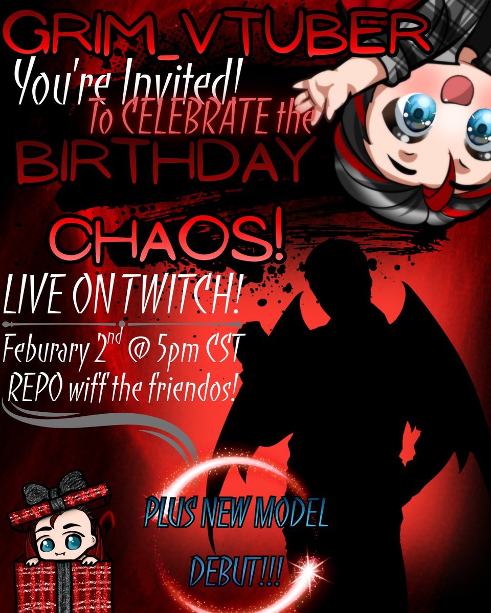 Birthday Debut!! Then Repo With Friends |✨Road to 1k✨|18+| !discord !socials !throne !goal twitch.tv/grim_vtuber