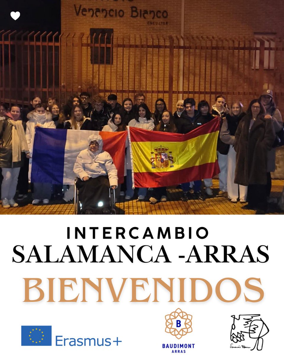 Arranca una semana inolvidable 🇫🇷✨
Nuestros compañeros de Arras ya están aquí para vivir una experiencia de intercambio llena de aprendizaje, cultura y amistad.
Compartir, crecer y mirar al futuro juntos.
#IntercambioInternacional #Arras #CiclosFormativos #FuturoProfesional