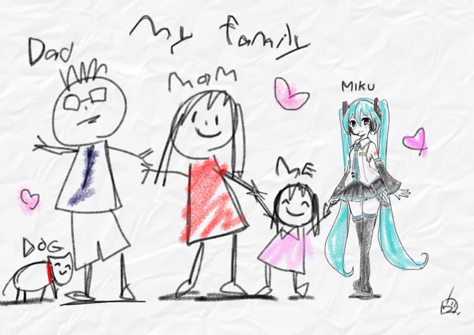 ホラー映画の子供の描くラクガキ🖍️ 