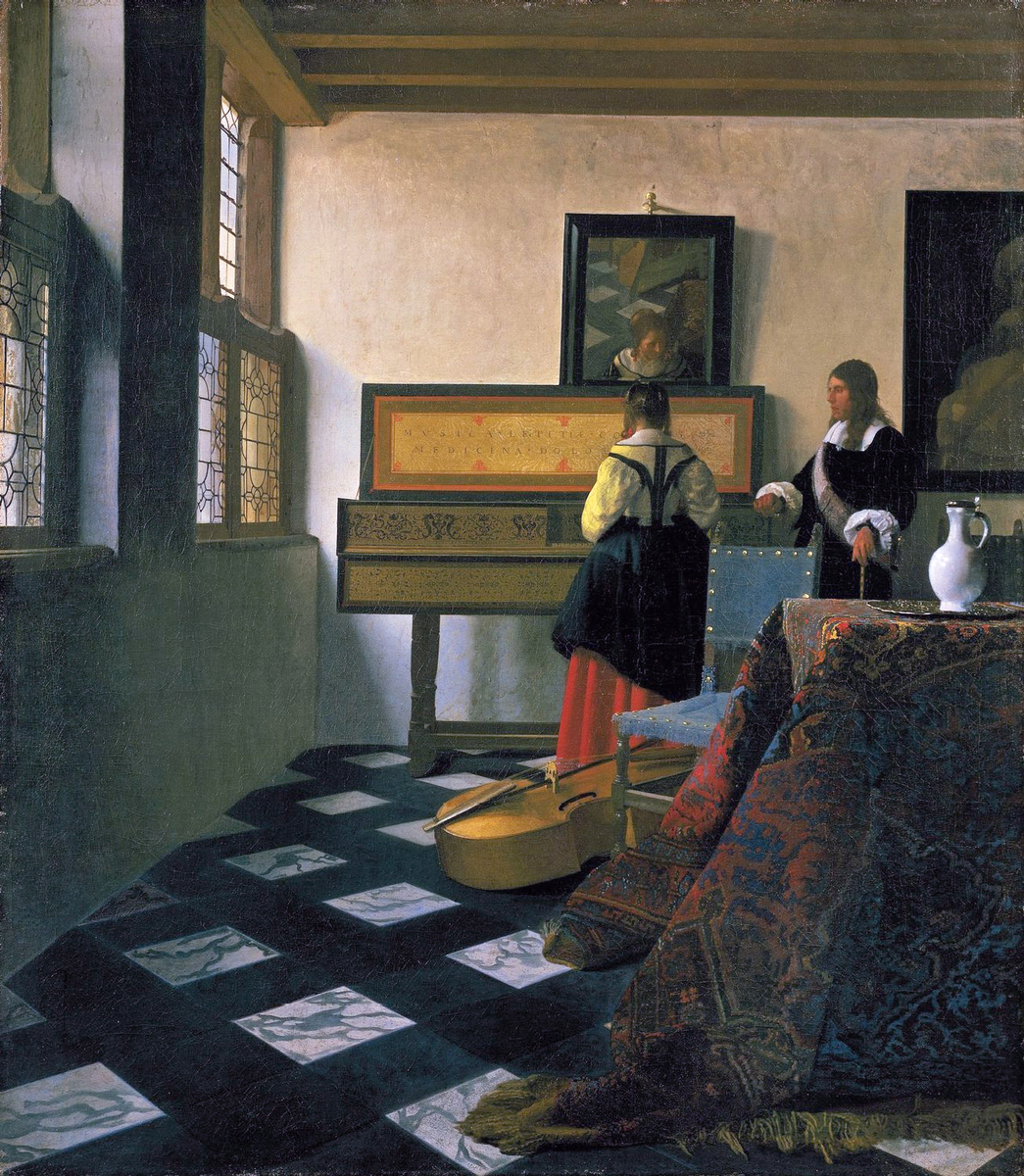 The music lesson #artbots #vermeer