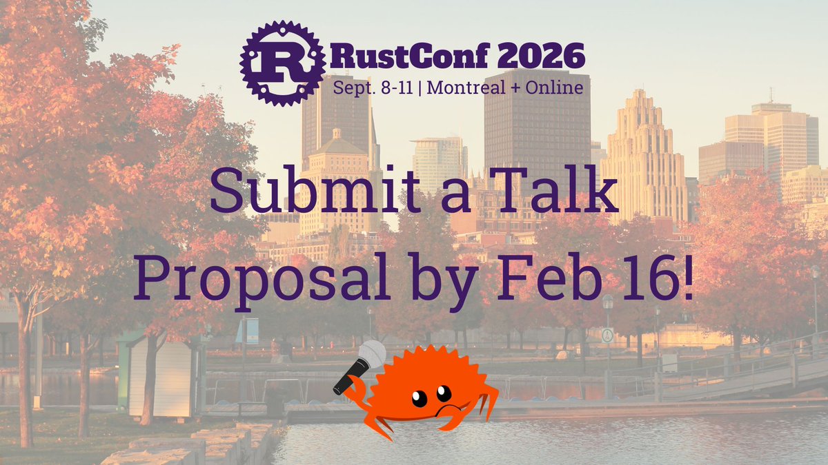 RustConf tweet media